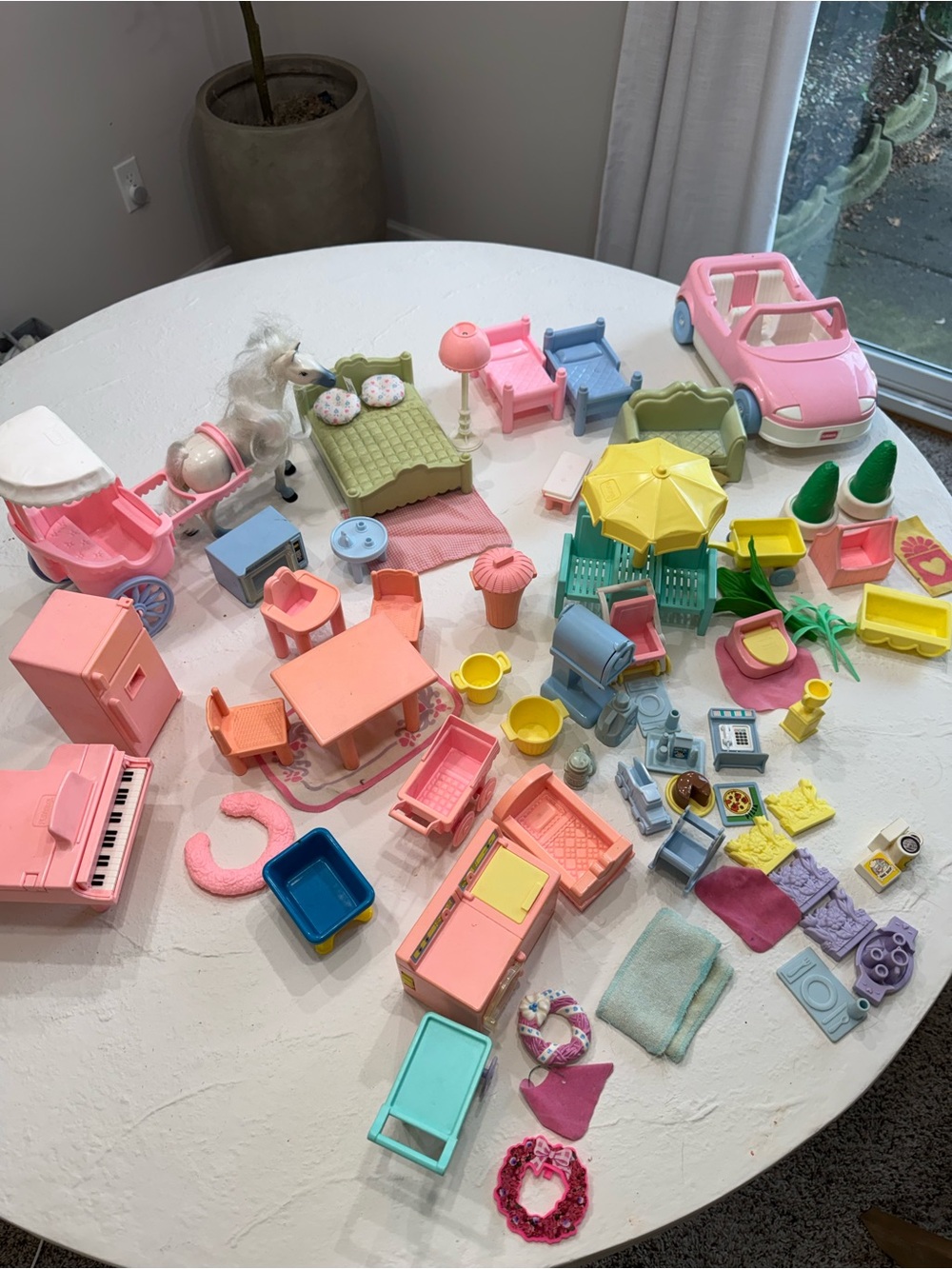Playskool dollhouse accessories lot